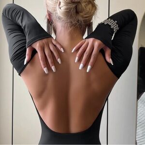 Fascinating Nights Paige Bodysuit, Open Back, Size Medium NWT